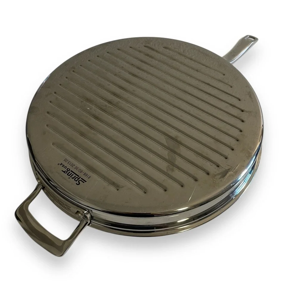 Spring USA‎ Primo 5-ply Stainless Steel Cook & Serve Griddle Pan 12